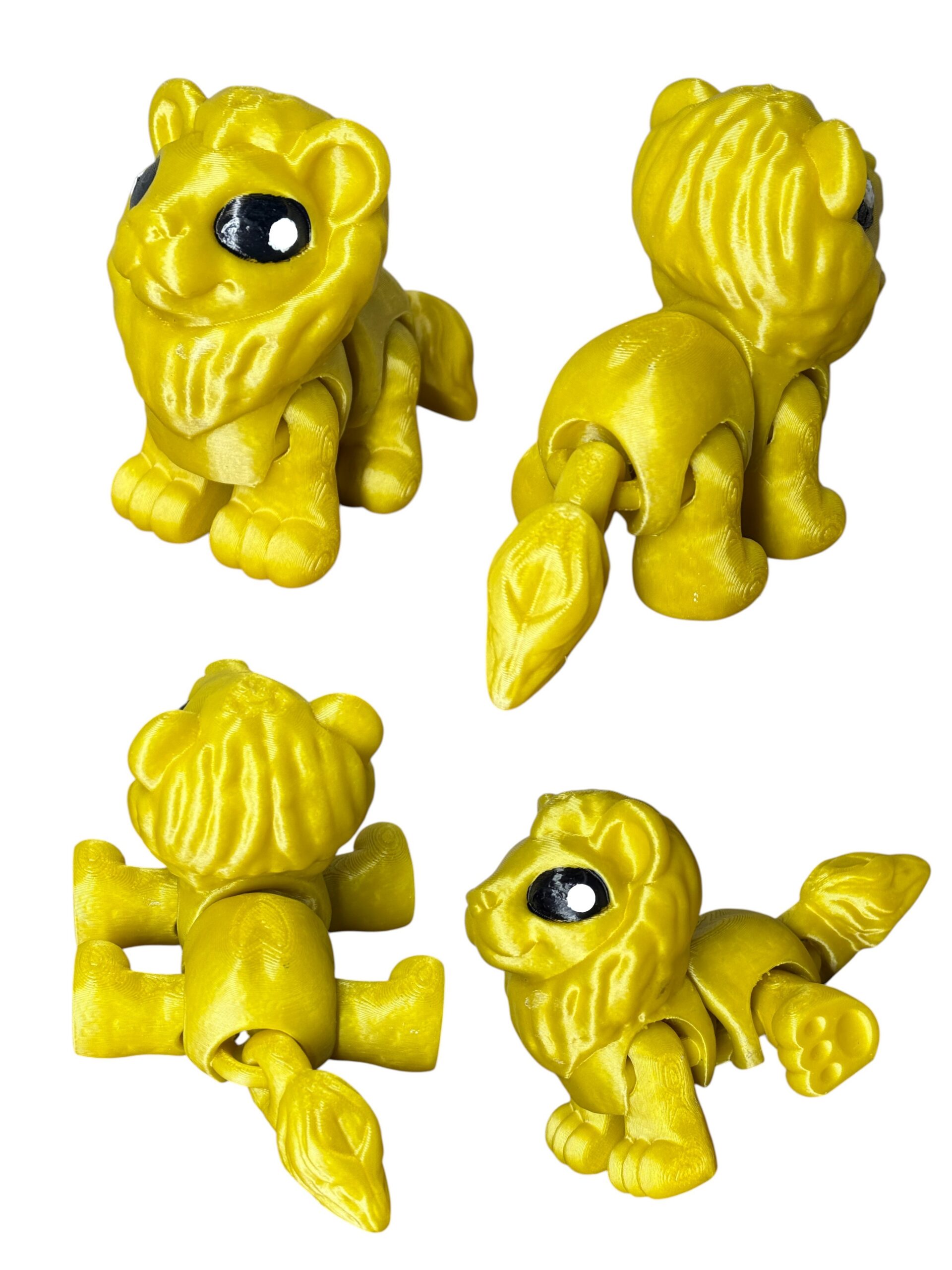 Lew 3D – unikalna ruchoma figurka, prezent, ręczne malowanie - obrazek 5