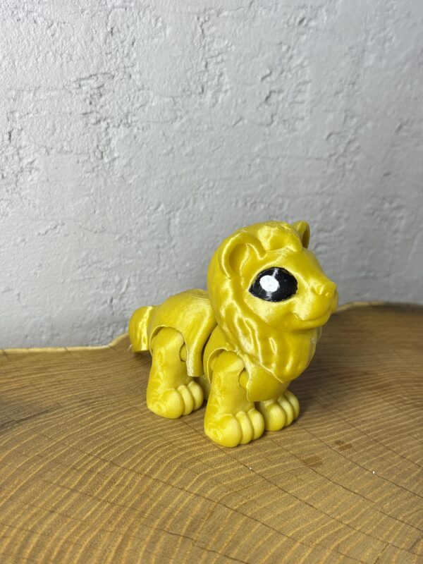 Lew 3D – unikalna ruchoma figurka, prezent, ręczne malowanie - obrazek 5