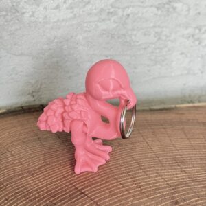 Ruchomy Flaming, dekoracja-mini figurka-zabawka-prezent-brelok