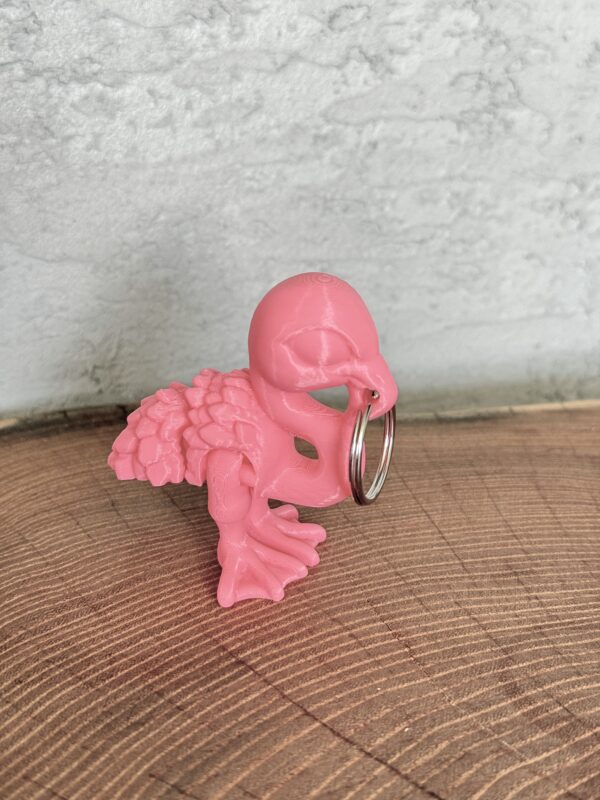 Ruchomy Flaming, dekoracja-mini figurka-zabawka-prezent-brelok