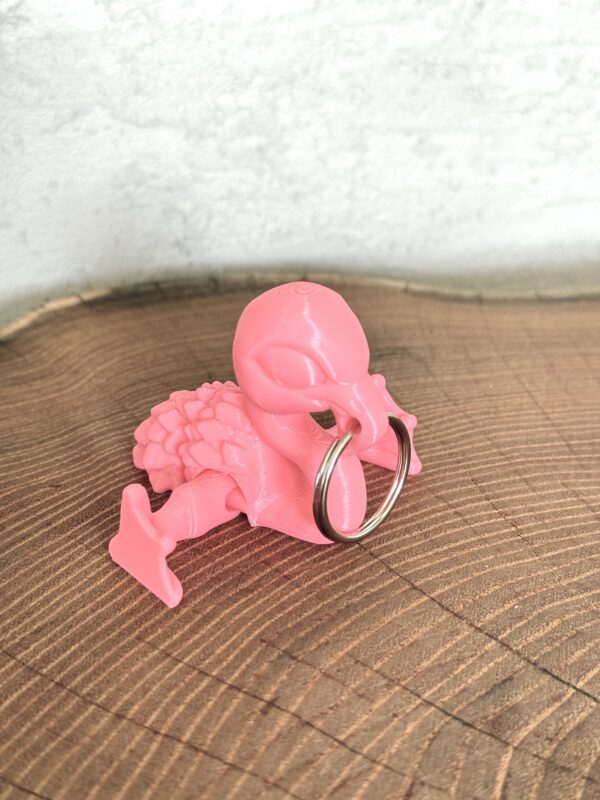 Ruchomy Flaming, dekoracja-mini figurka-zabawka-prezent-brelok - obrazek 7