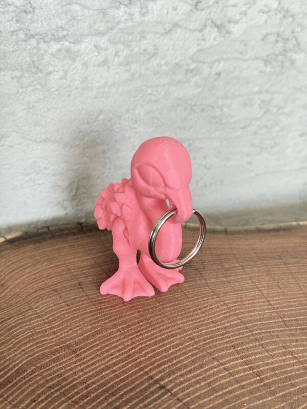 Ruchomy Flaming, dekoracja-mini figurka-zabawka-prezent-brelok - obrazek 9