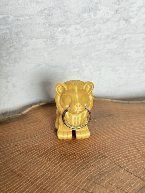 Ruchomy Lew, dekoracja-mini figurka-zabawka-prezent-brelok - obrazek 4