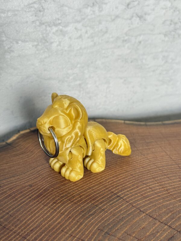 Ruchomy Lew, dekoracja-mini figurka-zabawka-prezent-brelok
