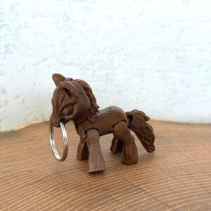Ruchomy Konik, dekoracja-mini figurka-zabawka-prezent-brelok