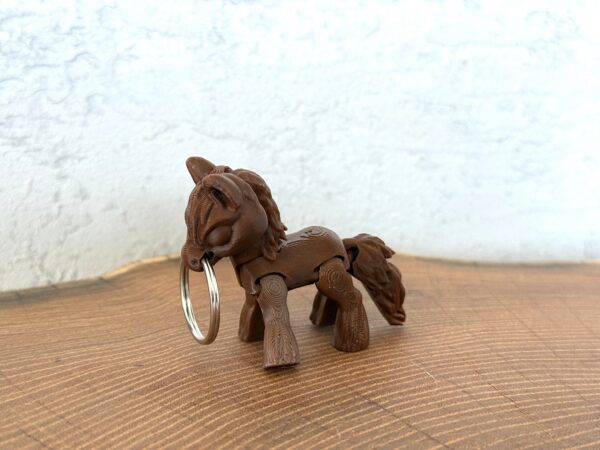Ruchomy Konik, dekoracja-mini figurka-zabawka-prezent-brelok