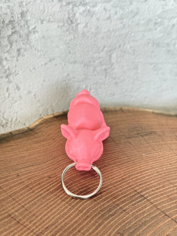 Ruchoma Świnka, dekoracja-mini figurka-zabawka-prezent-brelok - obrazek 3