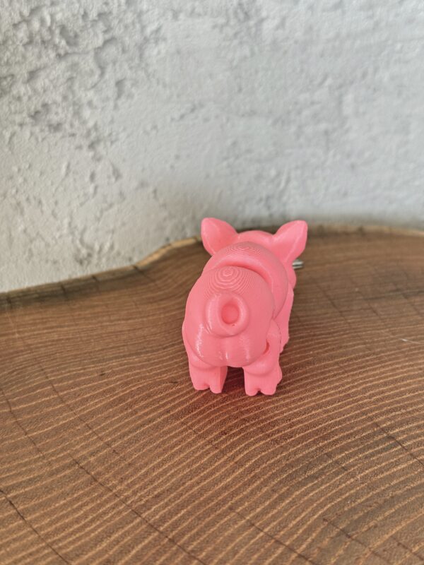 Ruchoma Świnka, dekoracja-mini figurka-zabawka-prezent-brelok - obrazek 4
