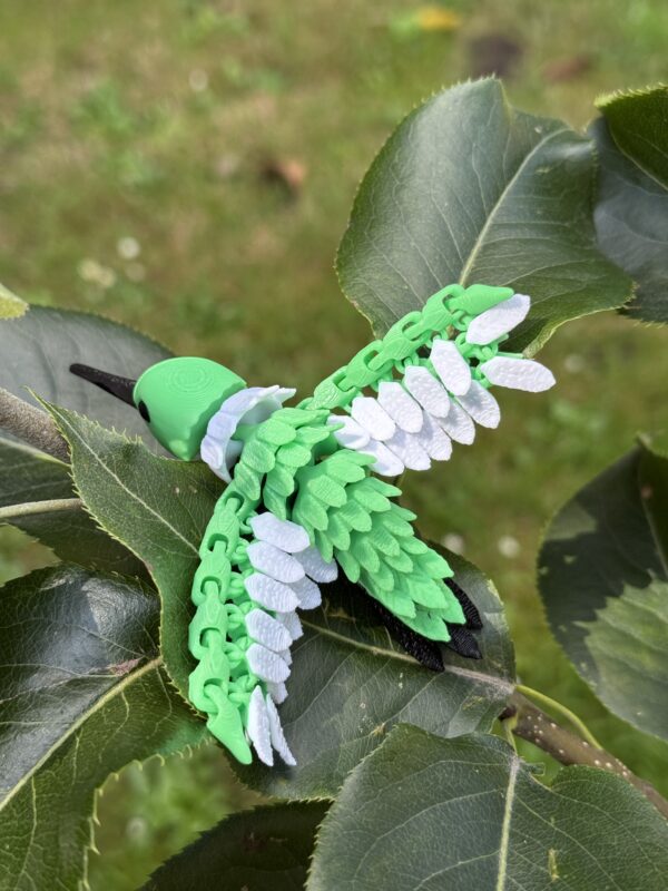 Koliber 3D pełen ruchu, wspaniały kolorowy ptak 3D, prezent, figurka, gadżet - obrazek 4