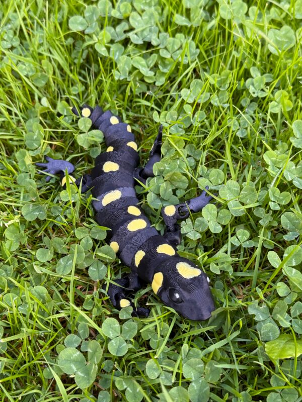 Salamandra Plamista 3D w pełni ruchoma, wysoka jakość detali, prezent, gadżet - obrazek 3