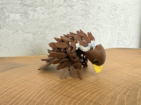 Jastrząb 3D – Pełen ruchu, wspaniały kolorowy ptak 3D, prezent, figurka, gadżet - obrazek 9