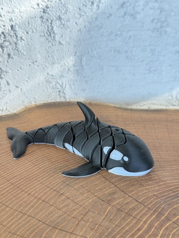 Ruchoma Orka 3D, wysoka jakość, realistyczne detale, antystresowy gadżet, prezent - obrazek 4