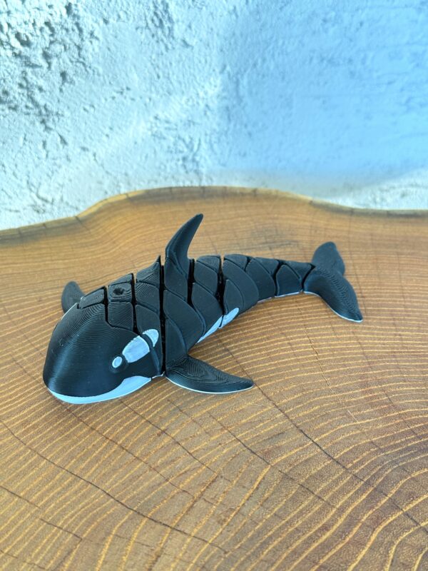 Ruchoma Orka 3D, wysoka jakość, realistyczne detale, antystresowy gadżet, prezent - obrazek 5