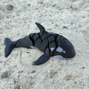 Ruchoma Orka 3D, wysoka jakość, realistyczne detale, antystresowy gadżet, prezent