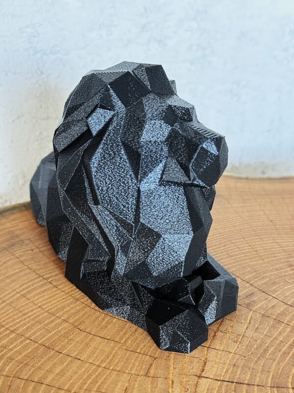 Duży Lew Low Poly, figurka, dekoracja, ozdoba w nowoczesnym stylu, prezent - obrazek 7