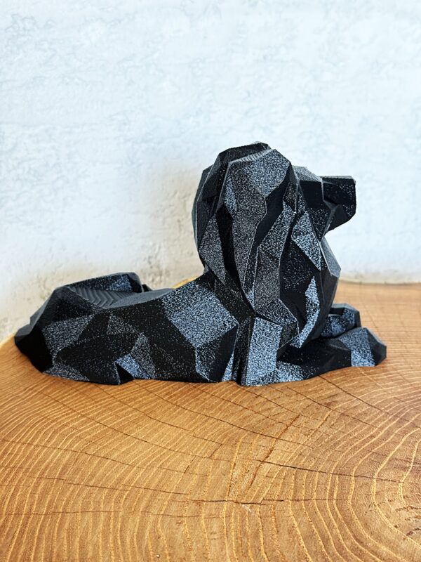 Duży Lew Low Poly, figurka, dekoracja, ozdoba w nowoczesnym stylu, prezent - obrazek 4