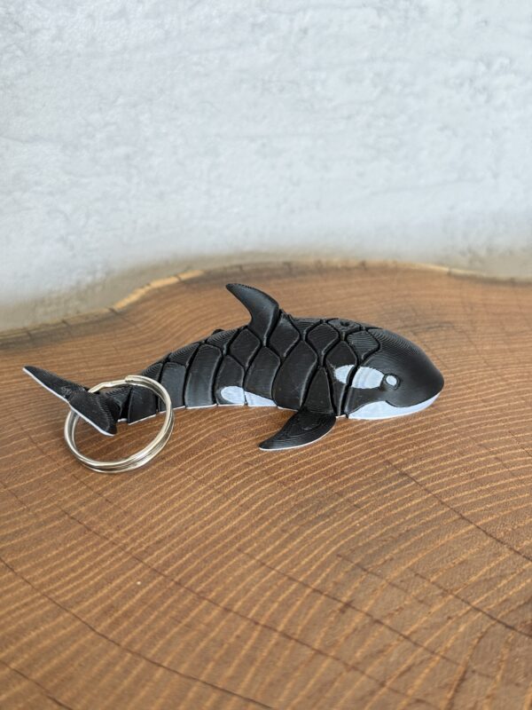 Brelok ruchoma Orka, druk 3D, dekoracja-mini figurka-zabawka-prezent - obrazek 2