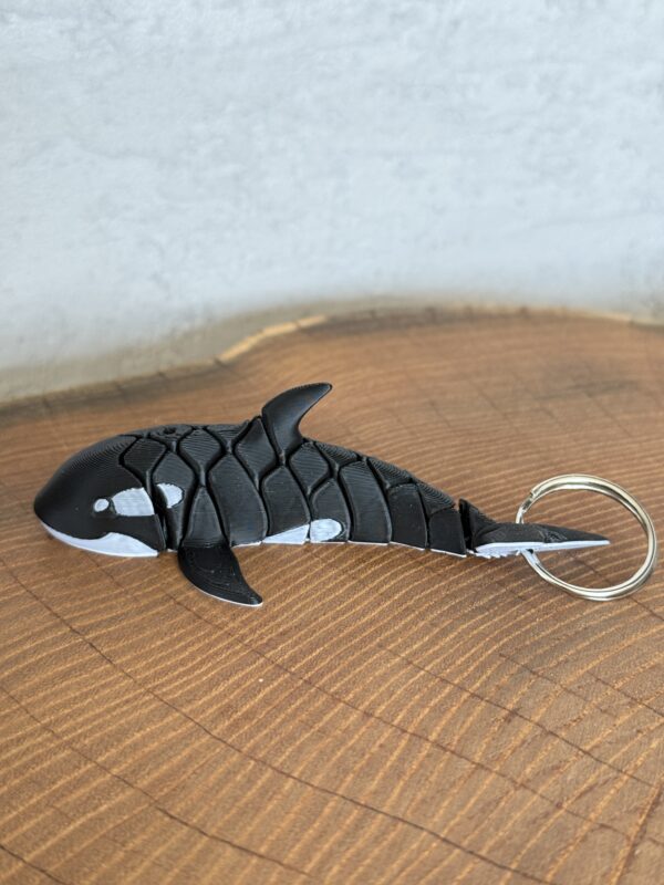 Brelok ruchoma Orka, druk 3D, dekoracja-mini figurka-zabawka-prezent - obrazek 3