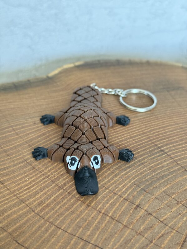 Brelok ruchomy Dziobak, dekoracja-mini figurka-zabawka-prezent - obrazek 4