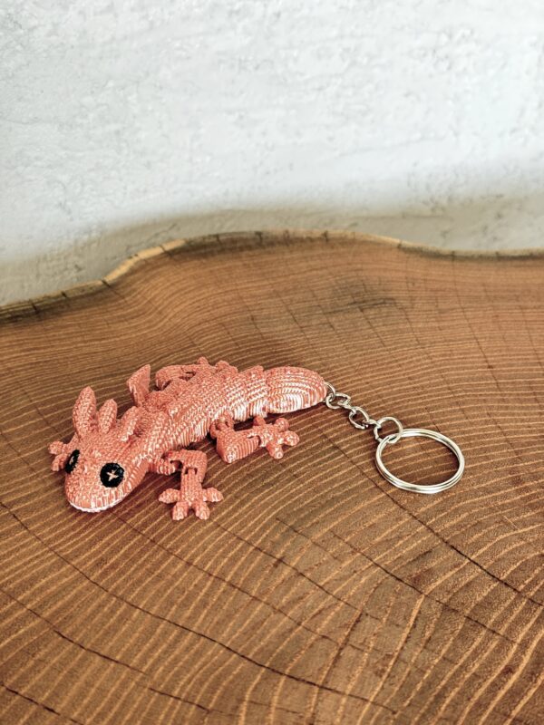 Brelok ruchomy Szydełkowy Smok, druk 3D, dekoracja-mini figurka-zabawka-prezent - obrazek 2
