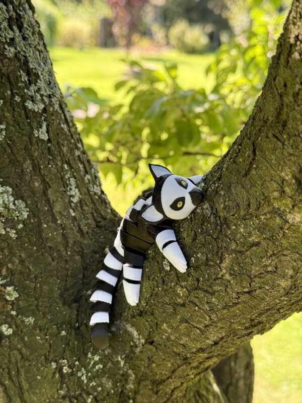 Ruchomy Lemur 3D, Wysoka jakość, Realistyczne detale, Antystresowy gadżet, Prezent - obrazek 7