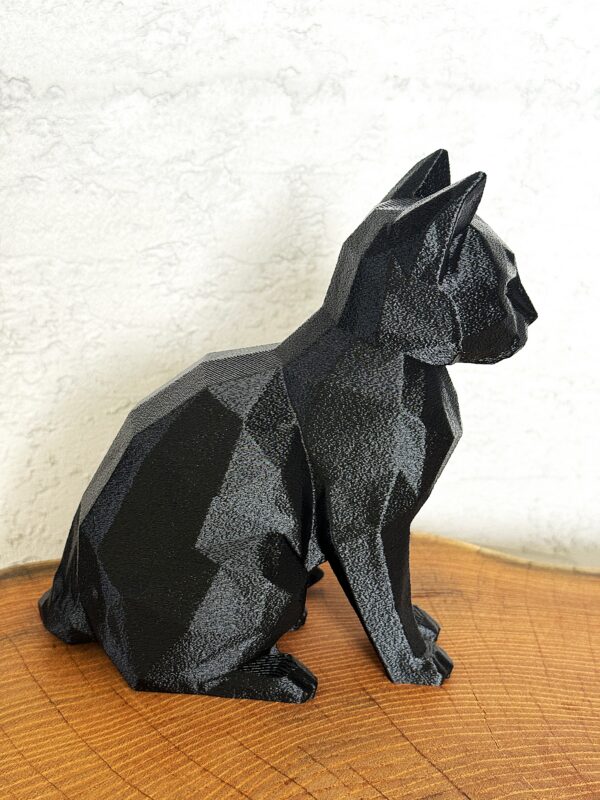 Duży Kot Low Poly, figurka, dekoracja, ozdoba w nowoczesnym stylu, prezent - obrazek 8