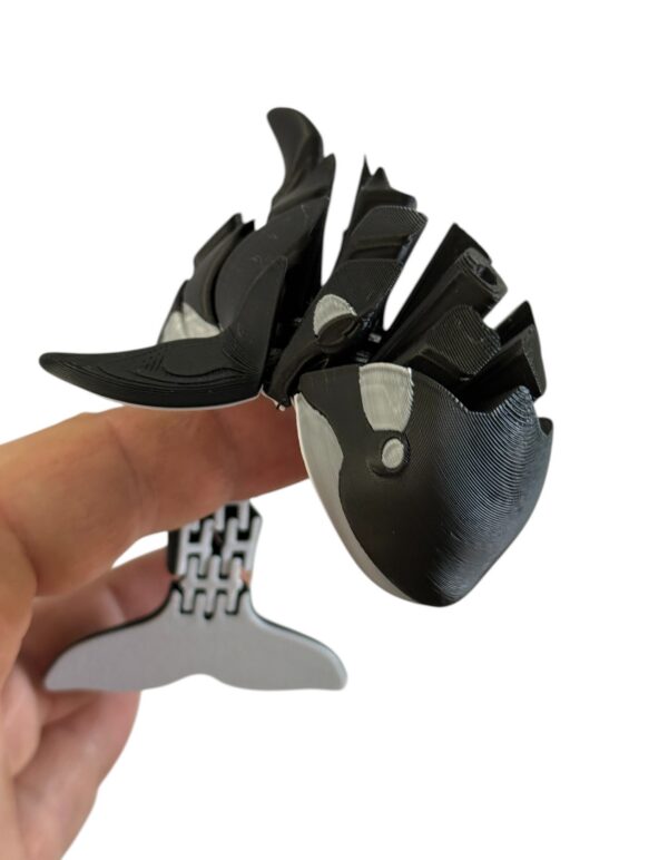 Ruchoma Orka 3D, wysoka jakość, realistyczne detale, antystresowy gadżet, prezent - obrazek 2