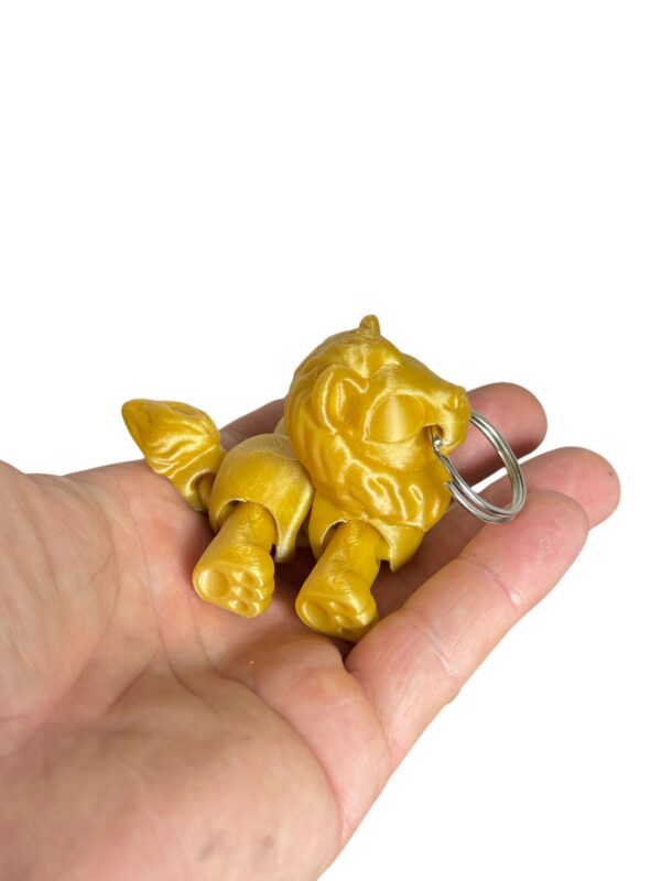 Ruchomy Lew, dekoracja-mini figurka-zabawka-prezent-brelok - obrazek 2