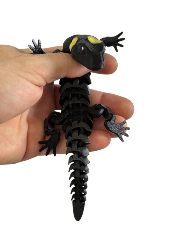 Salamandra Plamista 3D w pełni ruchoma, wysoka jakość detali, prezent, gadżet - obrazek 2