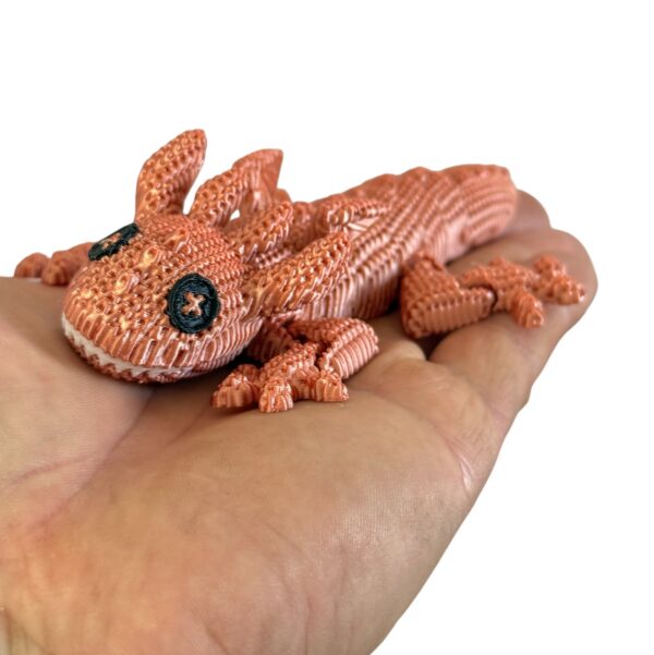 Szydełkowy Smok 3D w pełni ruchomy, wysoka jakość detali, prezent, gadżet - obrazek 8