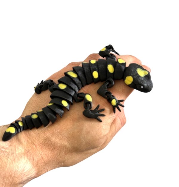 Salamandra Plamista 3D w pełni ruchoma, wysoka jakość detali, prezent, gadżet - obrazek 10
