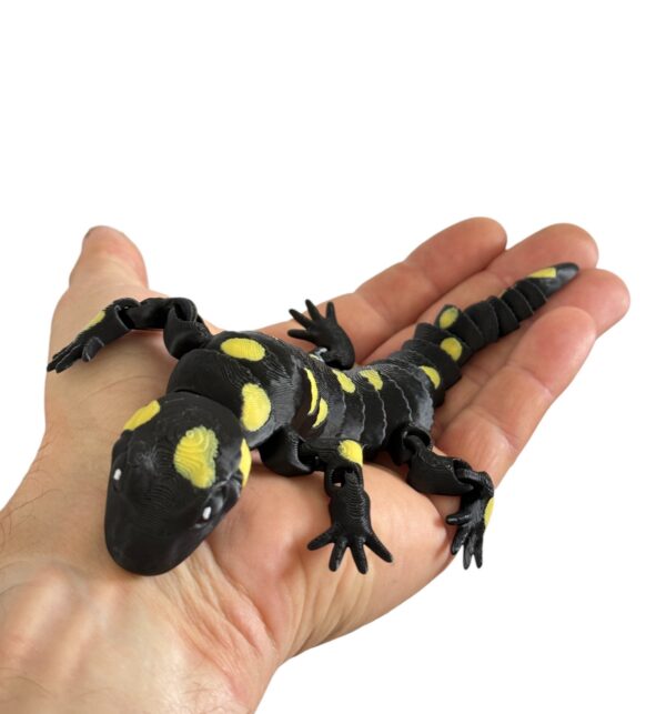 Salamandra Plamista 3D w pełni ruchoma, wysoka jakość detali, prezent, gadżet - obrazek 11