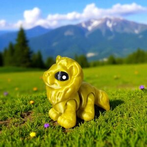 Lew 3D – unikalna ruchoma figurka, prezent, ręczne malowanie