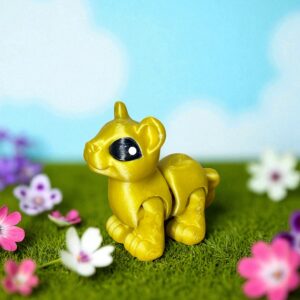 Lwica 3D – unikalna ruchoma figurka, prezent, ręczne malowanie