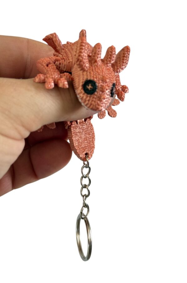Brelok ruchomy Szydełkowy Smok, druk 3D, dekoracja-mini figurka-zabawka-prezent - obrazek 8