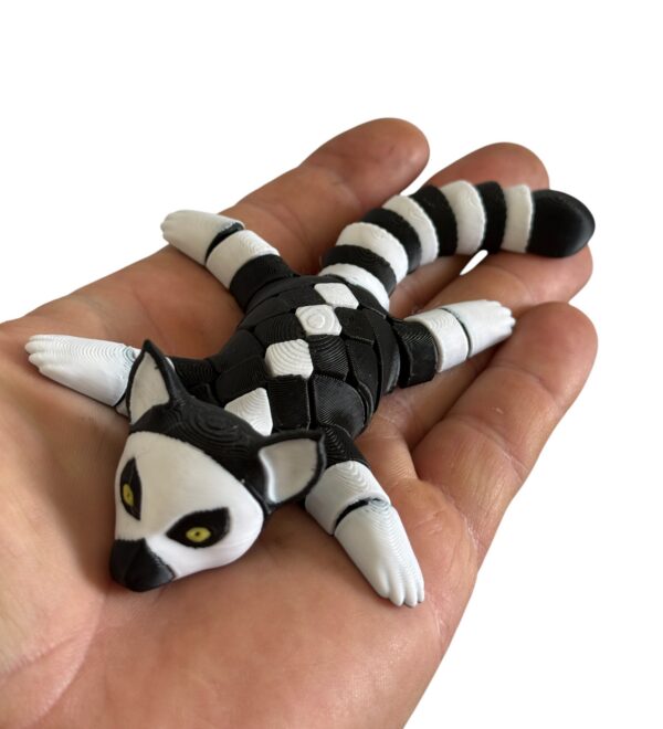 Ruchomy Lemur 3D, Wysoka jakość, Realistyczne detale, Antystresowy gadżet, Prezent - obrazek 12