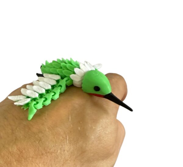 Koliber 3D pełen ruchu, wspaniały kolorowy ptak 3D, prezent, figurka, gadżet - obrazek 13