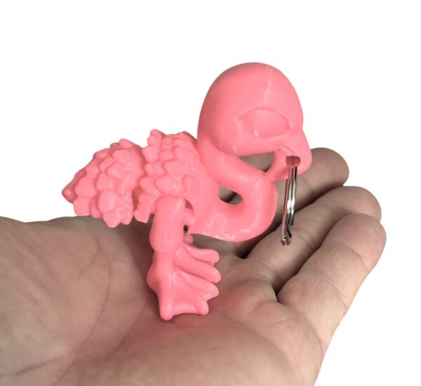 Ruchomy Flaming, dekoracja-mini figurka-zabawka-prezent-brelok - obrazek 12