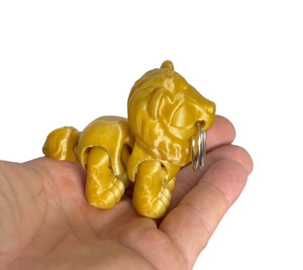 Ruchomy Lew, dekoracja-mini figurka-zabawka-prezent-brelok - obrazek 9