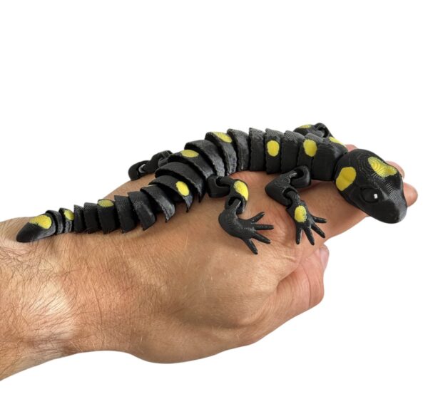 Salamandra Plamista 3D w pełni ruchoma, wysoka jakość detali, prezent, gadżet - obrazek 12