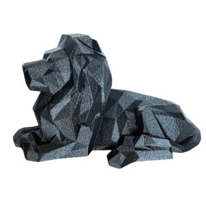 Duży Lew Low Poly, figurka, dekoracja, ozdoba w nowoczesnym stylu, prezent