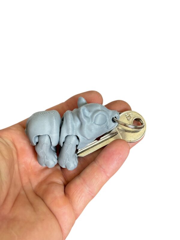 Ruchomy Hipopotam, dekoracja-mini figurka-zabawka-prezent-brelok - obrazek 9