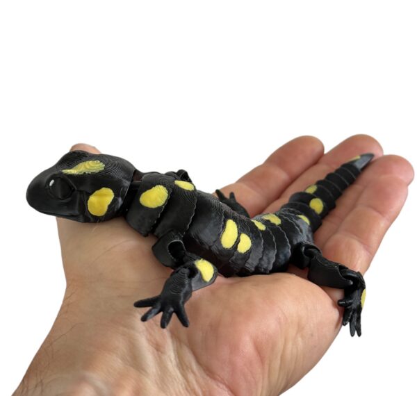 Salamandra Plamista 3D w pełni ruchoma, wysoka jakość detali, prezent, gadżet - obrazek 13