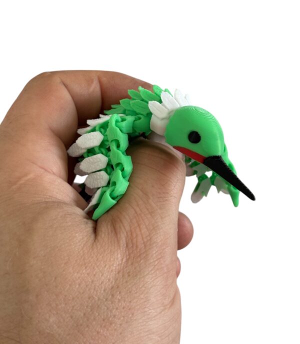 Koliber 3D pełen ruchu, wspaniały kolorowy ptak 3D, prezent, figurka, gadżet - obrazek 15