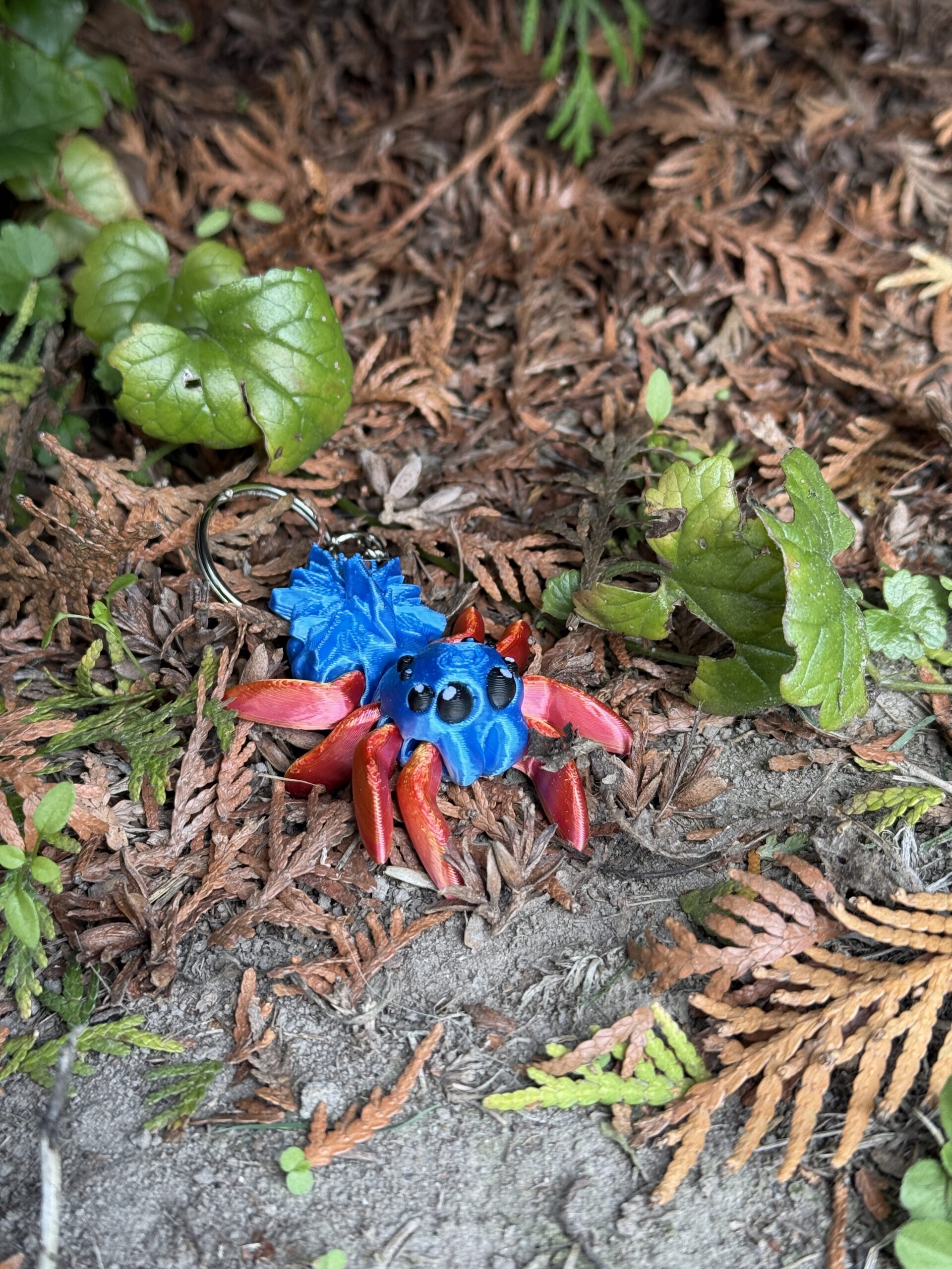 Przegubowy Pajączek Skakun z gwiazdą – ruchoma mini figurka i brelok! - obrazek 9