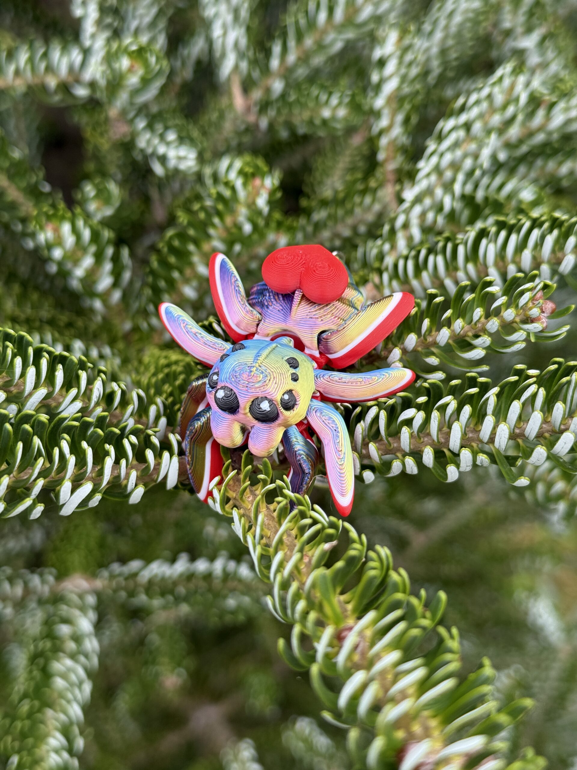 Pajączek Skakun z sercem – Przegubowa ruchoma mini figurka i brelok! - obrazek 7