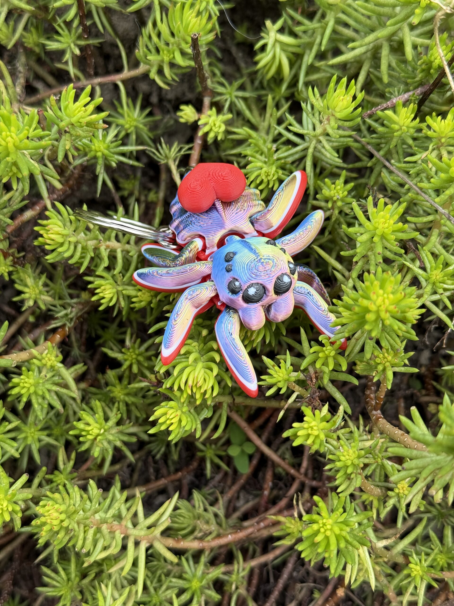 Pajączek Skakun z sercem – Przegubowa ruchoma mini figurka i brelok! - obrazek 9