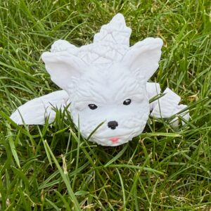 Figurka Psa White Terrier ,gadżet, prezent, zabawka, zwierzęta, słodziak