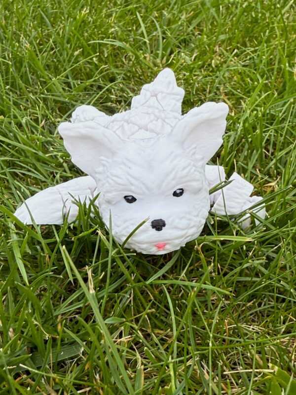 Figurka Psa White Terrier ,gadżet, prezent, zabawka, zwierzęta, słodziak