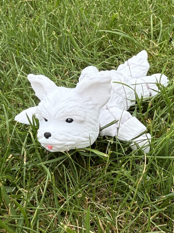 Figurka Psa White Terrier ,gadżet, prezent, zabawka, zwierzęta, słodziak - obrazek 2